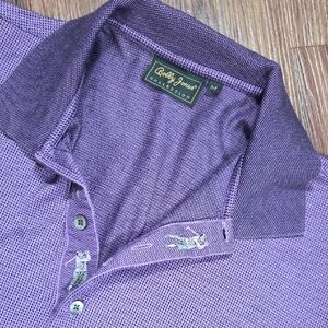 Bobby Jones Vintage Men's Golf Shirt Polo in Deep Purple Size Medium